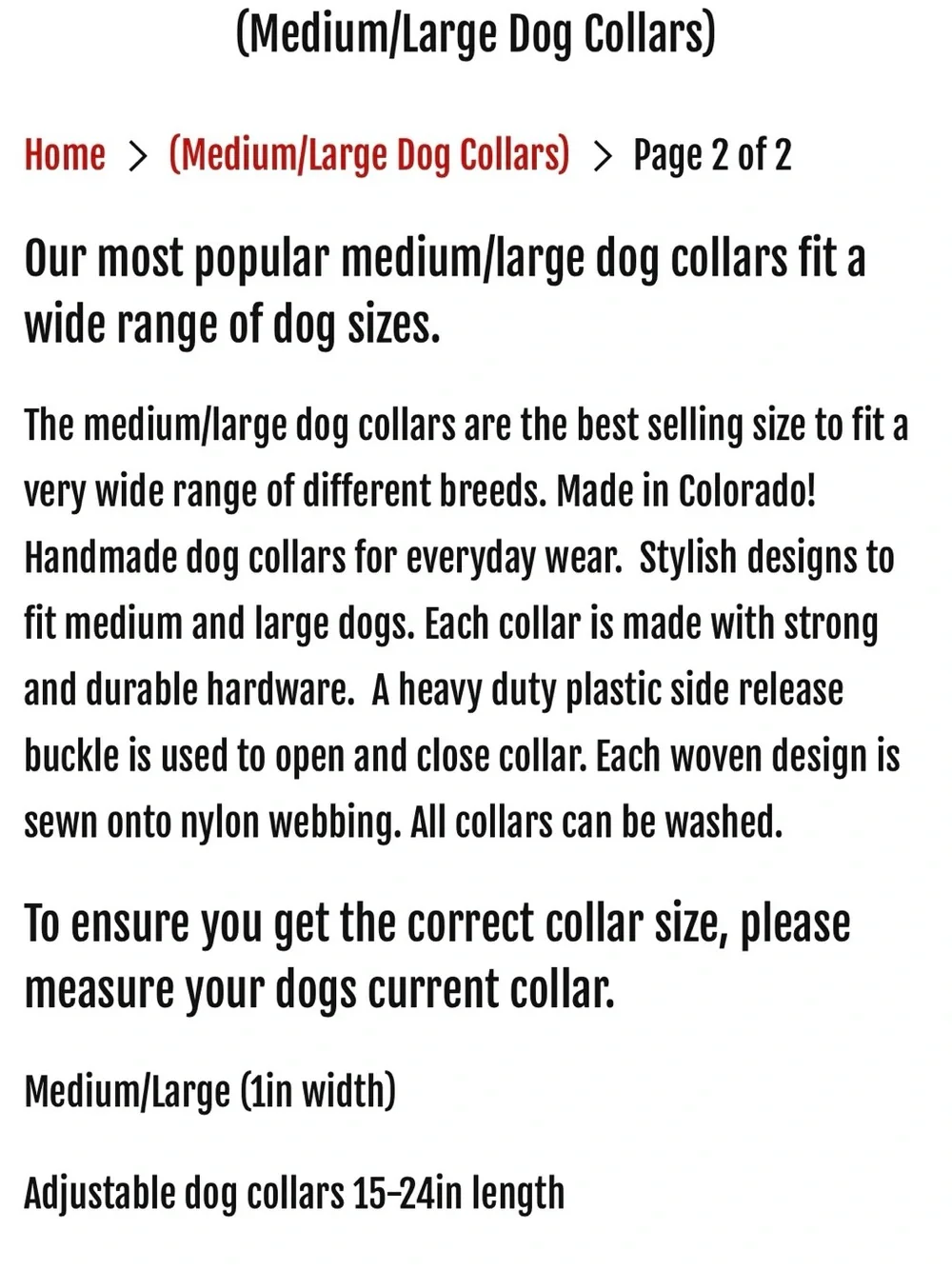 Matching Dog Collar + Leash — Handmade in CO